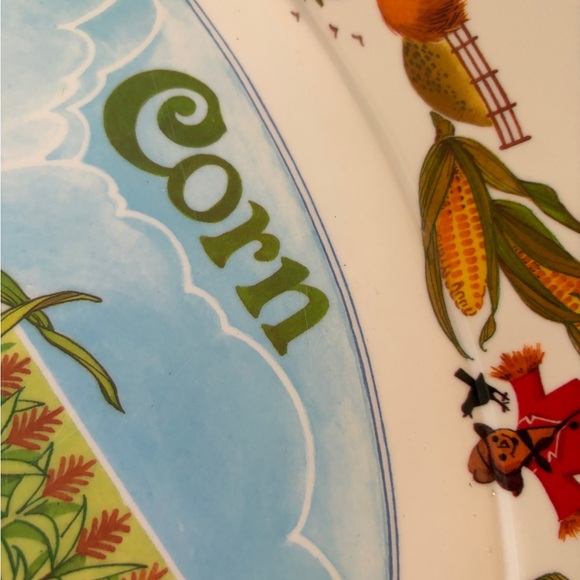 Rustic Corn Design Oval Platter - Picture 4 of 7